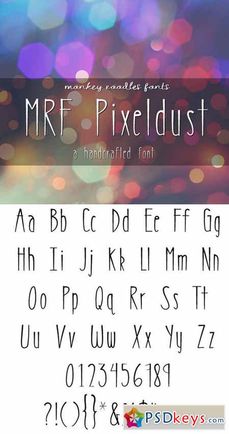 MRF Pixeldust Font