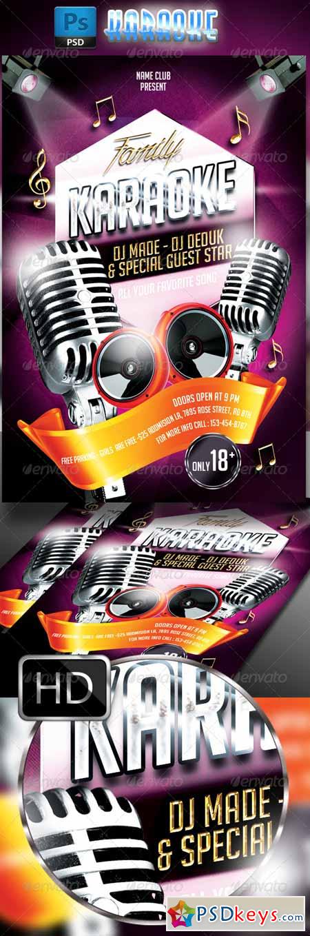 Karaoke Flyer Template 7763861