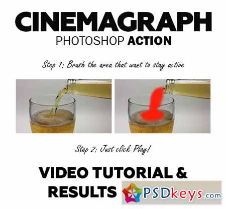 Cinemagraph Photoshop Action 15074553