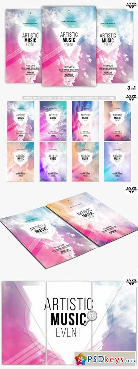 ABSTRACT MUSIC Flyer Template 295199