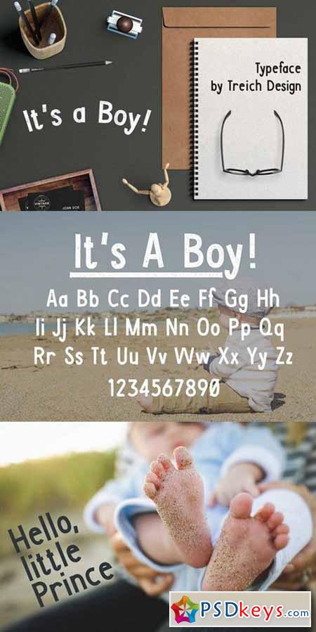 It's a Boy Sans Serif Font 568903
