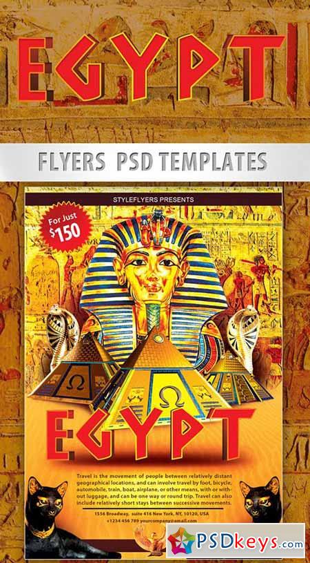 Egypt Story  Travel Party PSD Template + Facebook Cover