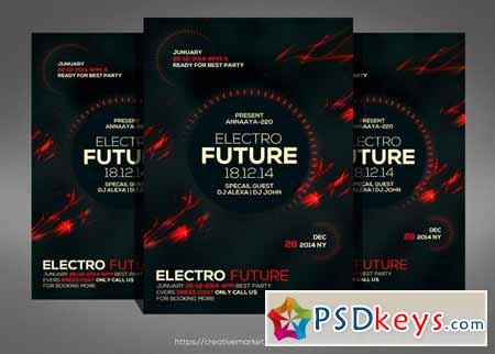 Electro Future Concert Flyer 576061