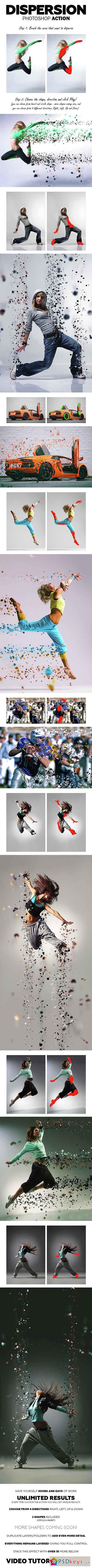 Dispersion Photoshop Action 14947704