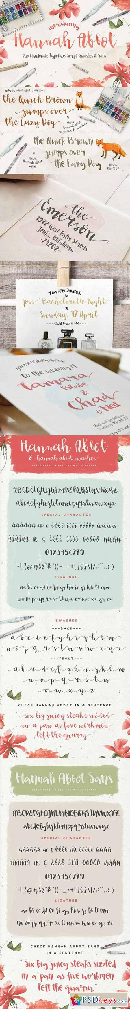 Hannah Abbot Script Fonts 582216