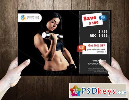 Gym Post Card Template 589169