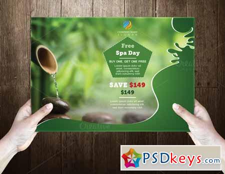 Spa Post Card Template 589171