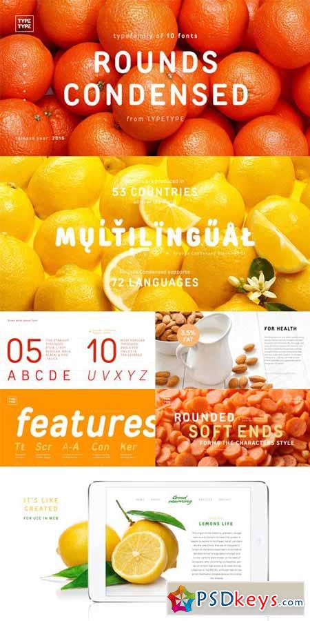 TT Rounds Condensed Font Family $120