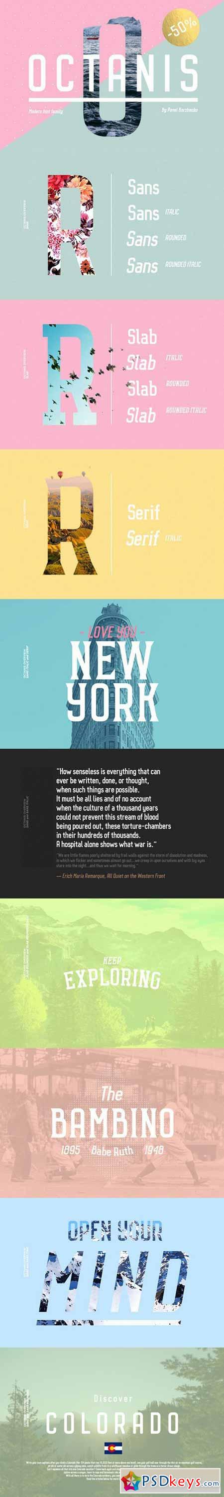 OCTANIS  Font Family 591438