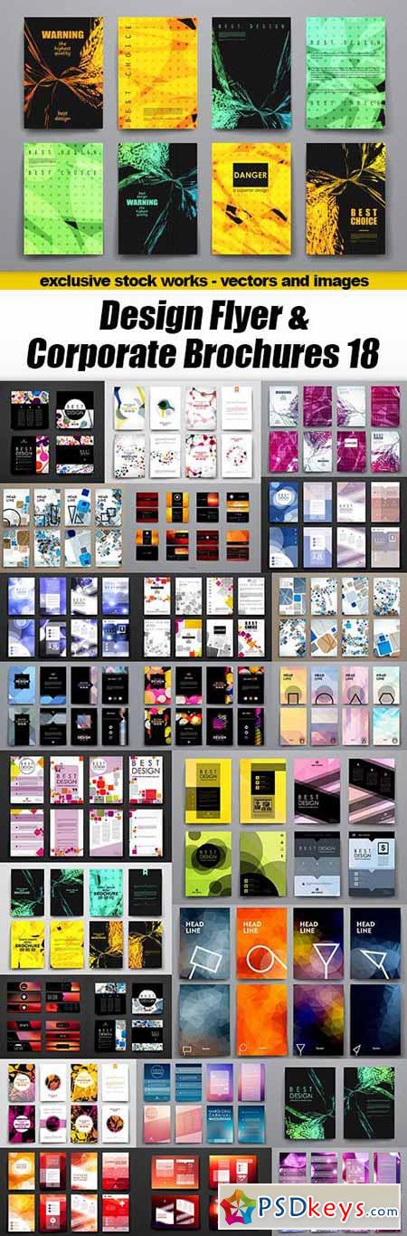 Design Flyer & Corporate Brochures 18 - 25xEPS