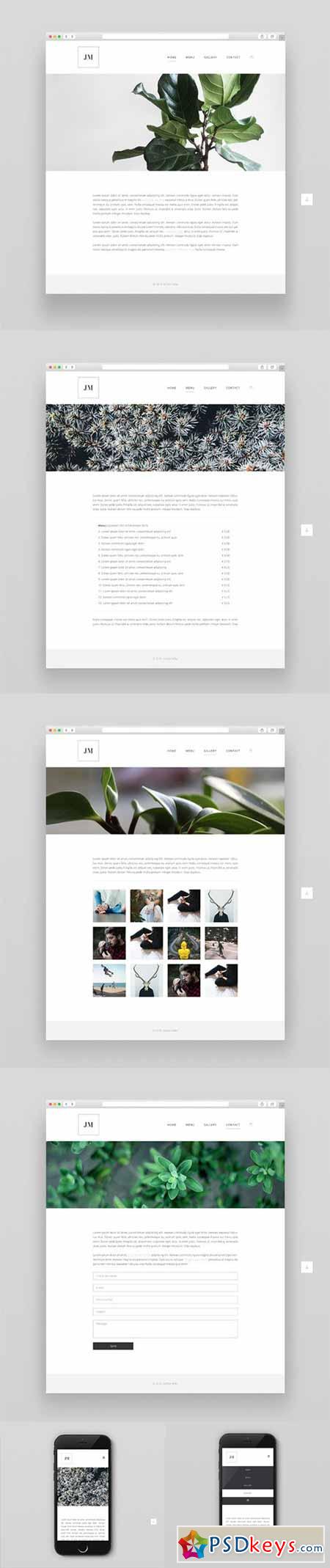 Complete Website Theme, HTML CSS PSD 531499