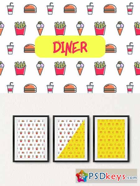 Diner icon pattern 551776