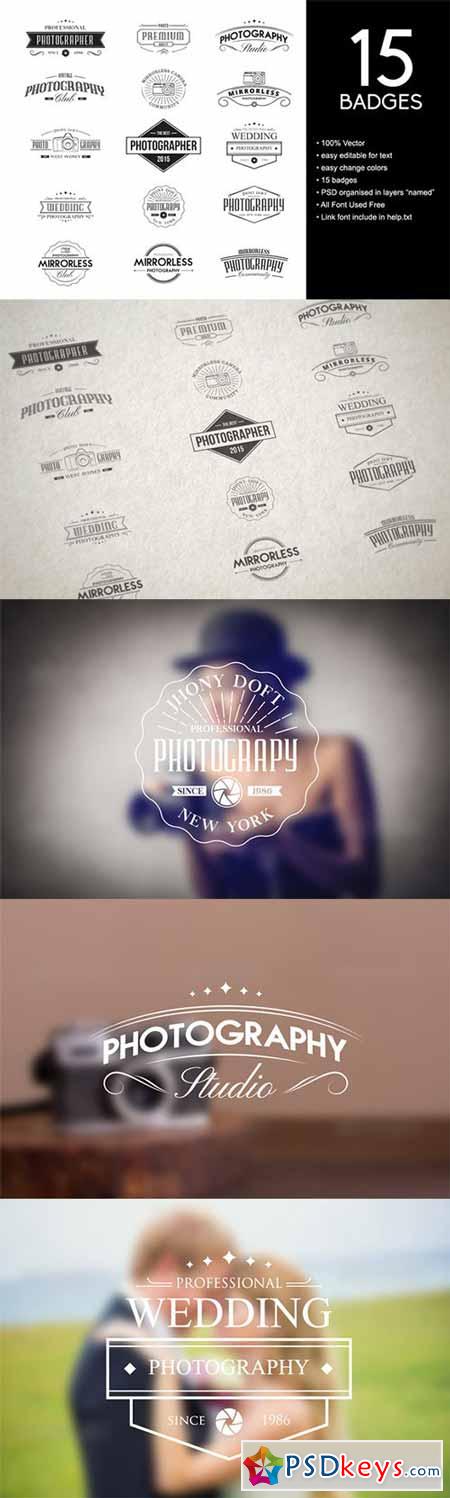 Vintage Badges for Photography 147351