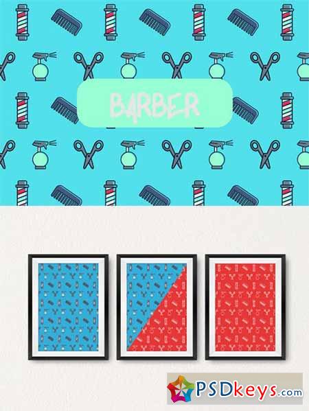 Barber icon pattern 551749