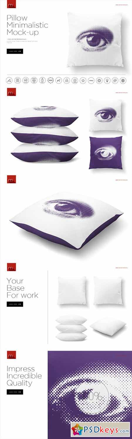 Pillow Minimalistic Mock-up 446104