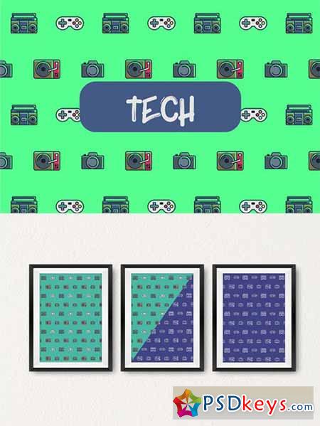 Tech icon pattern 551734