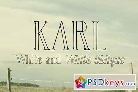 Karl White Font 2862