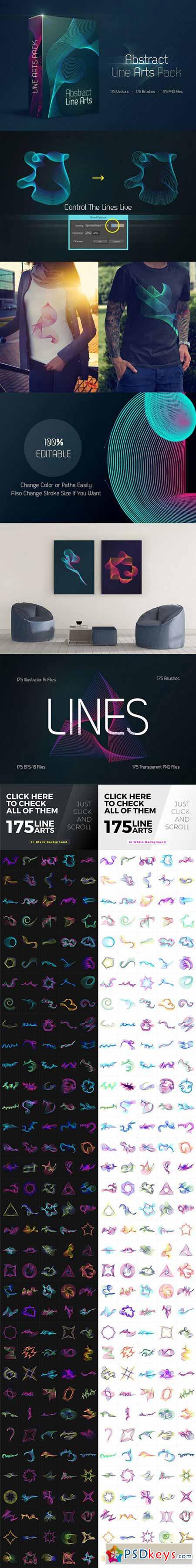 Abstract Line Arts Pack 588109