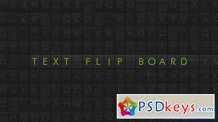 Text Flip Board - After Effects Projects
