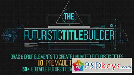 Futuristic Title Builder - After Effects Projects