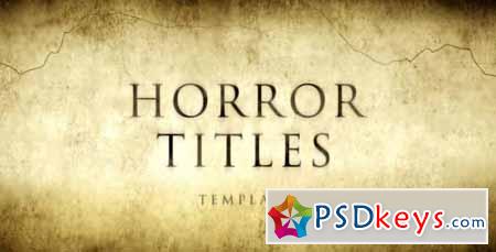 Horror Movie Titles - After Effects Projects