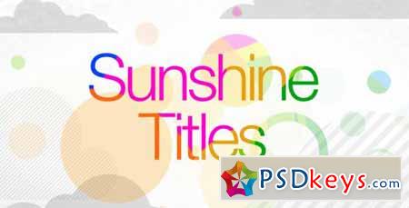 Sunshine Titles - After Effects Projects