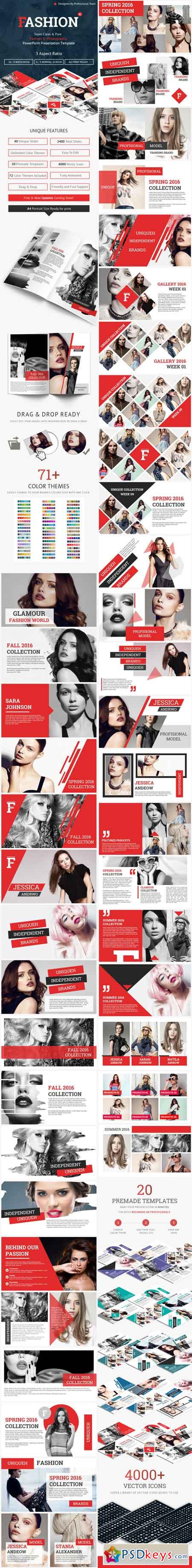 Fashion and Photography PowerPoint Presentation Template 15341625