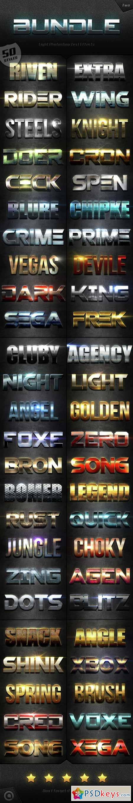 Extra Light Text Effects Bundle Two 15224311
