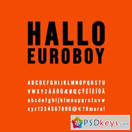 Hallo Euroboy Font