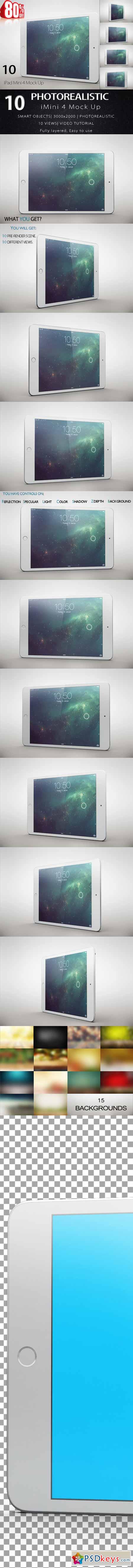 Bundle iPad Mini 4 Tablet Mock Up 586504
