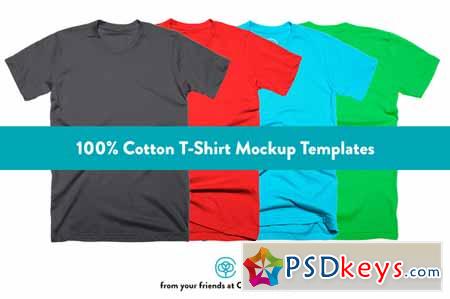 100% Cotton T-Shirt Mockups 2.0 109341