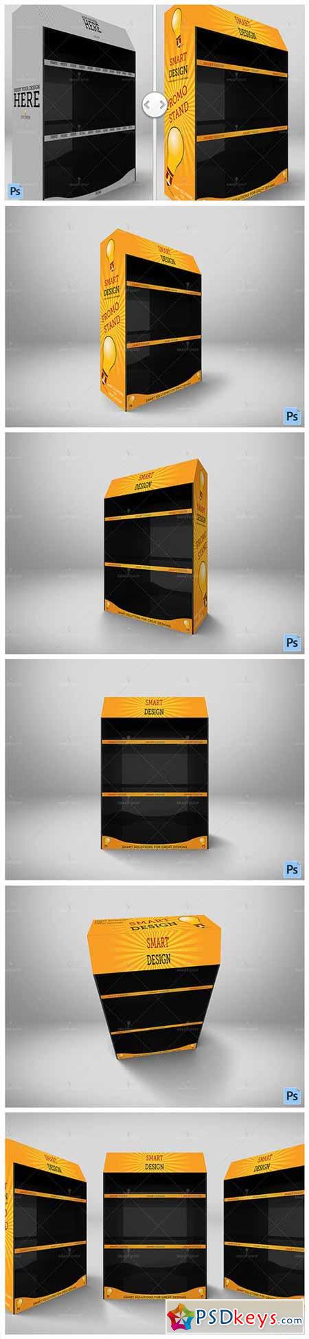 Download Promotional Shelf Display Mockup 565915 Free Download Photoshop Vector Stock Image Via Torrent Zippyshare From Psdkeys Com