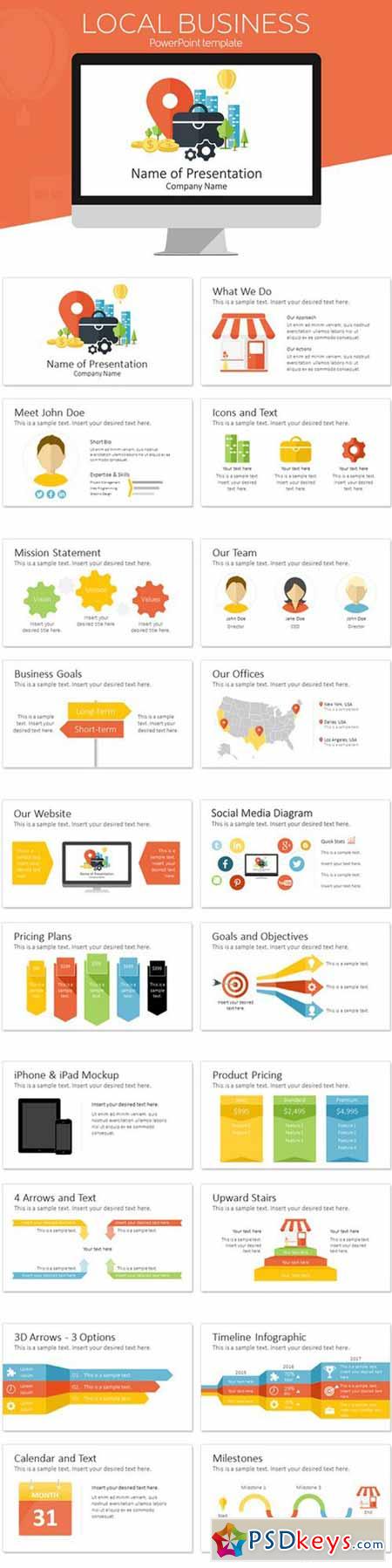 Business PowerPoint Template 611135