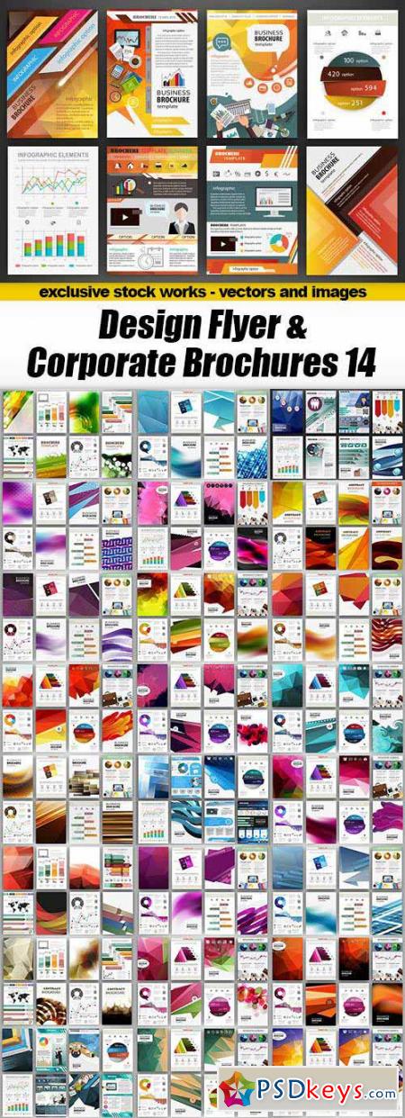 Design Flyer & Corporate Brochures 14 - 25xEPS
