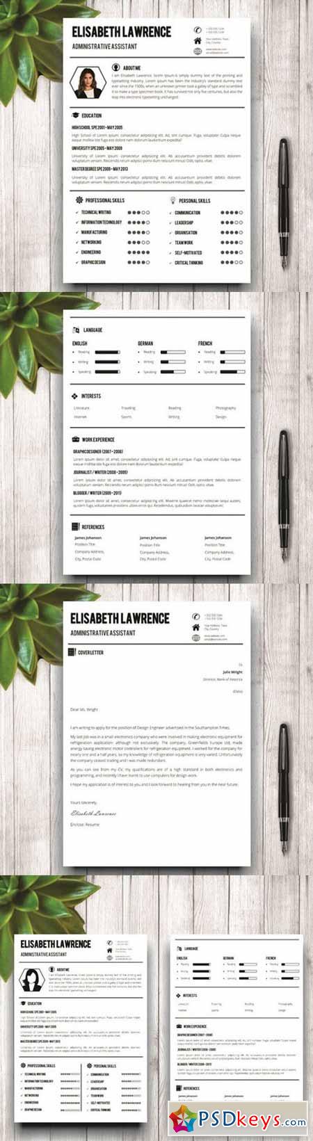 Clean & Professional Resume Template 589864