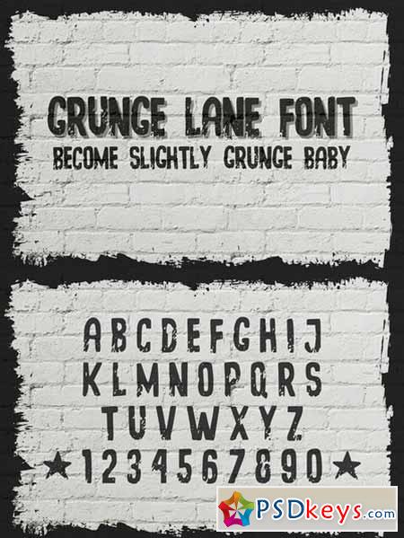 Grunge Lane Font 586238