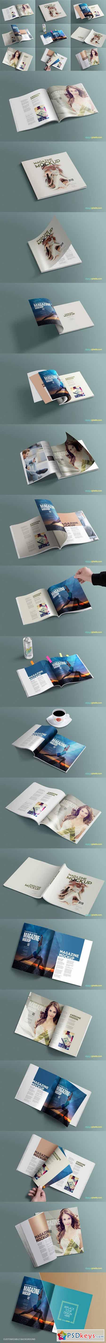 Square Layout Magazine Mockups Vol.8 561309