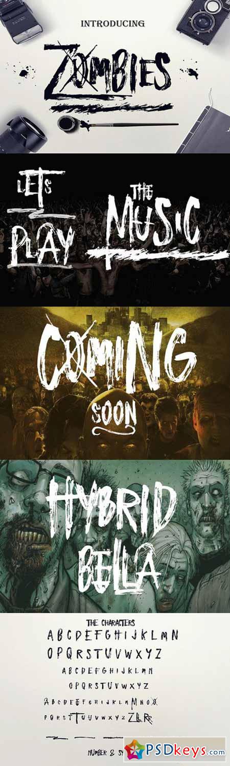Zombies Font 609829