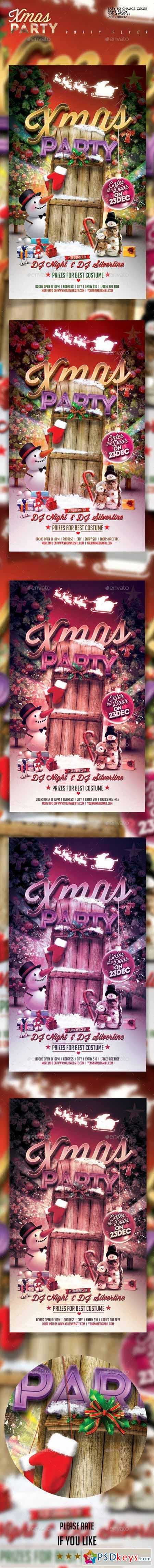 Xmas Party Flyer Template 9382276
