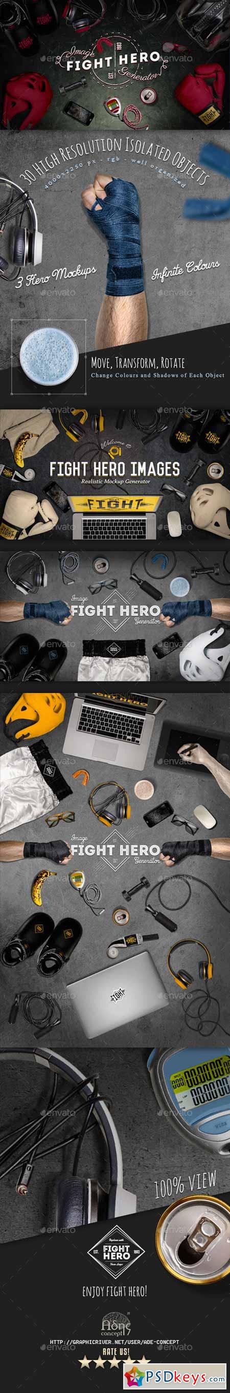 Fight Sport Hero Image Generator 12147639