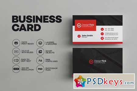 Creative Corporate Business Card 595139