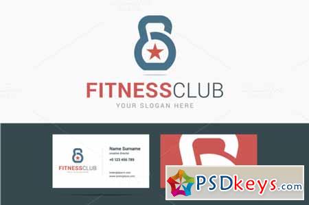 Fitness club logo and business card 586802