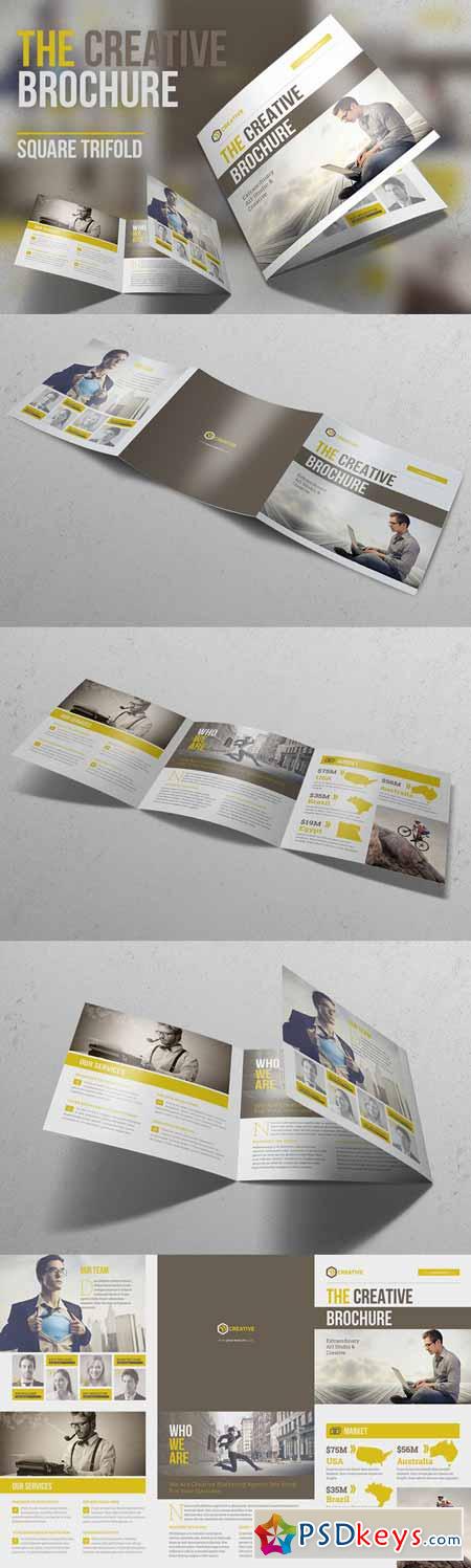 The Creative Brochure - Square 3fold 589500