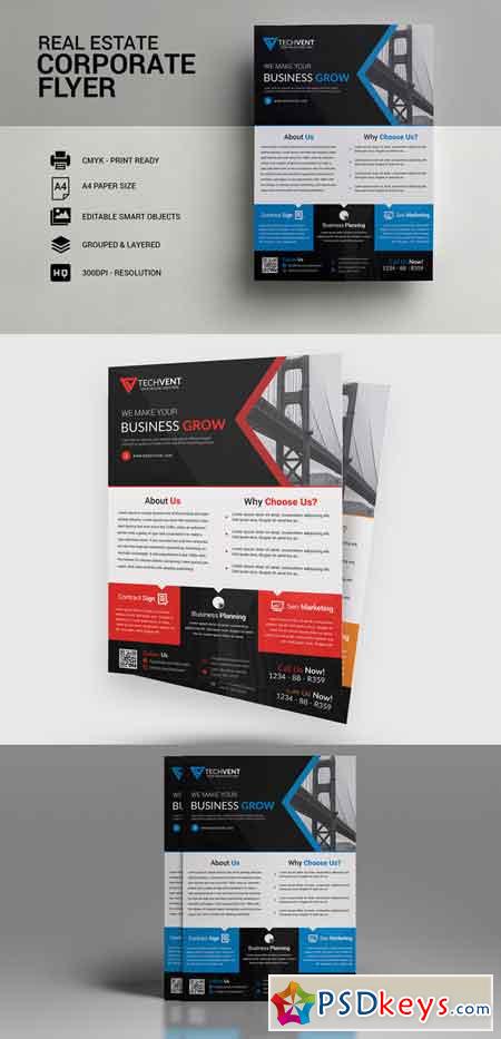 Real Estate Corporate Flyer Template 596145