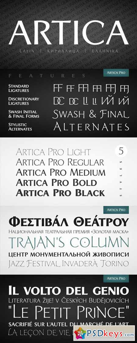 Artica Pro Font Family $200