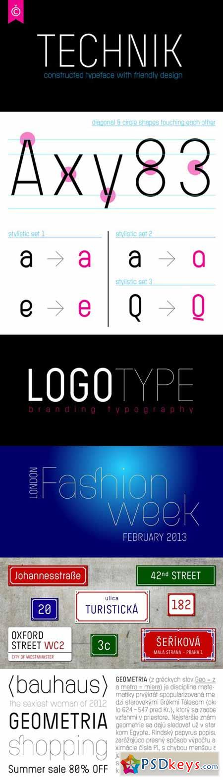 Technik Font Family $75