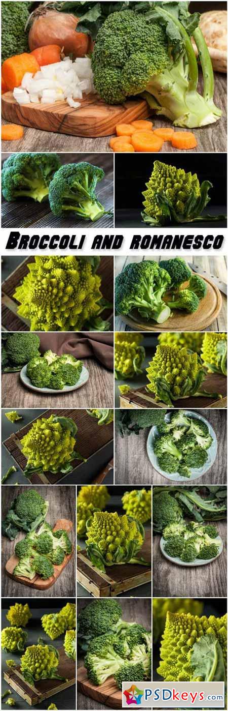 Broccoli and romanesco, cabbage