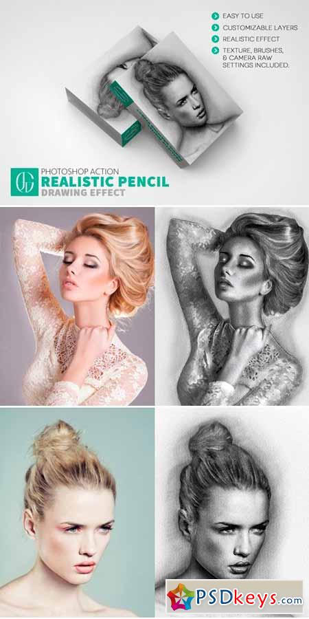 Realistic Pencil Drawing Effect 580221