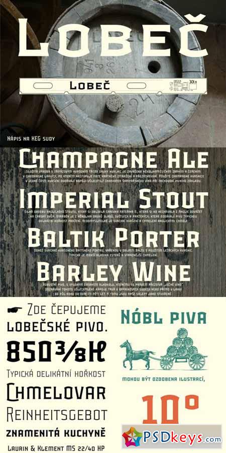 Lobec Brewery Font Family