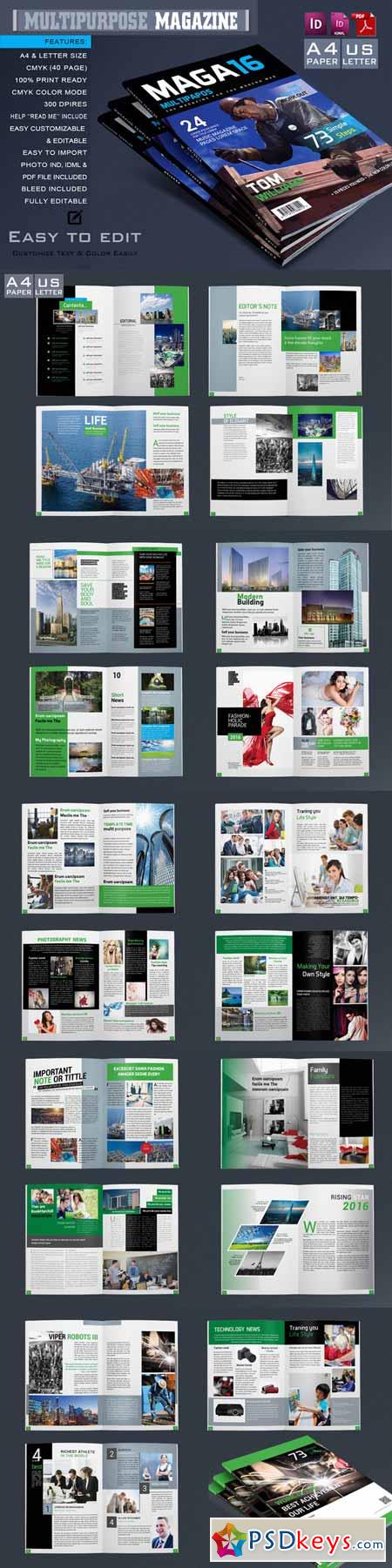 Magazine Template 596839